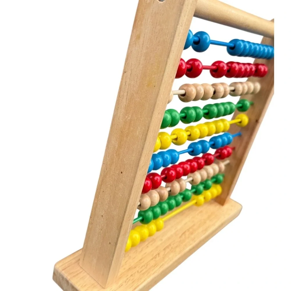 Melissa & Doug Classic Wooden Abacus‎ Counting Toy Primary Colors 493